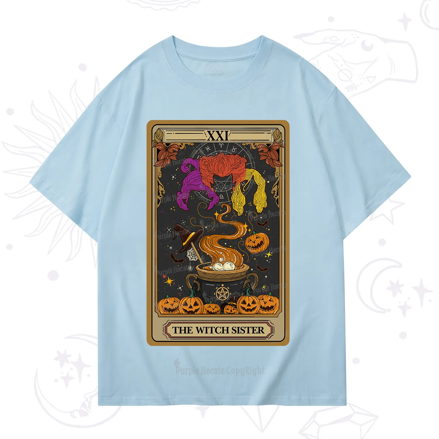 Purplehecate The Witch Sister Tarot Halloween T-Shirt