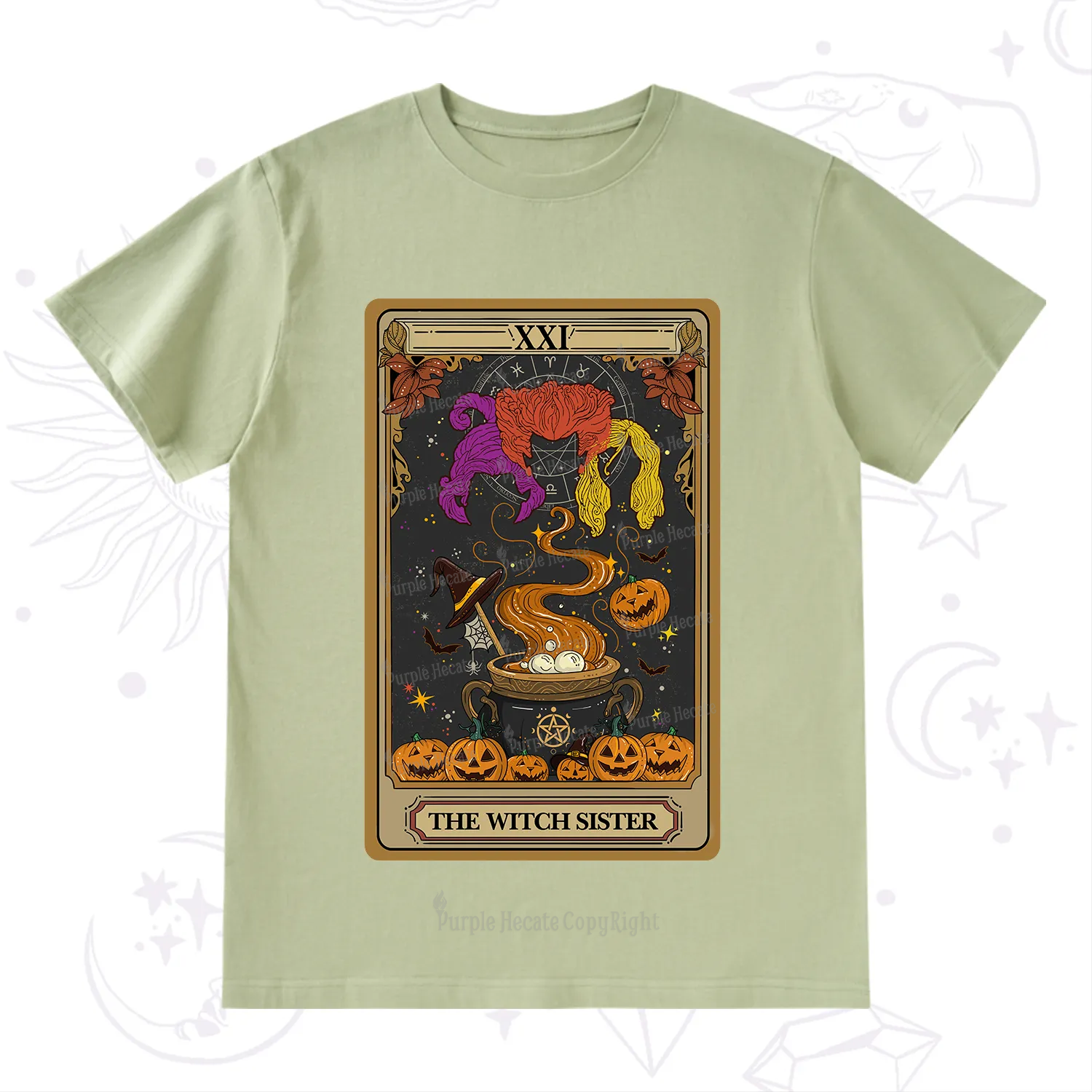Purplehecate The Witch Sister Tarot Halloween T-Shirt