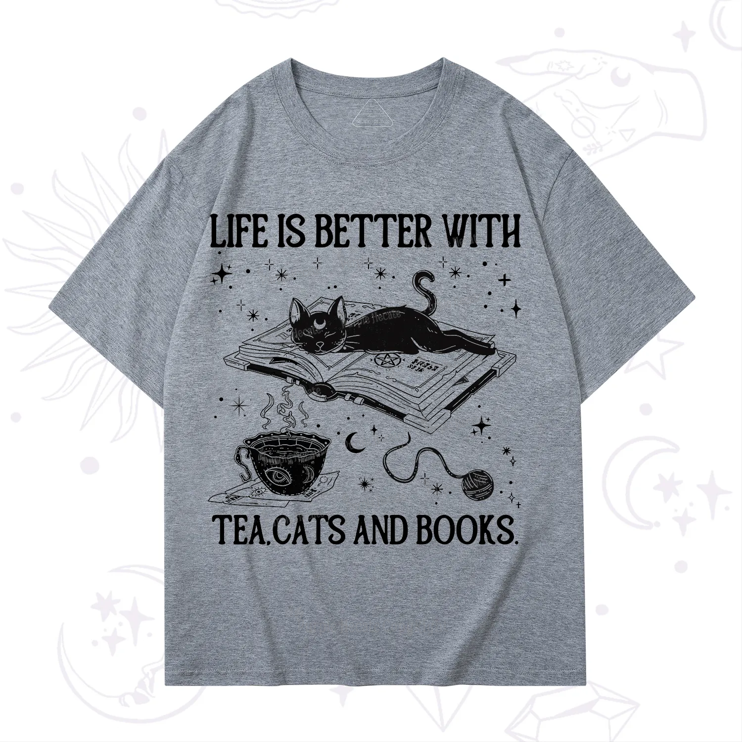 Purplehecate Life Is Better With Cats And Books T-Shirt