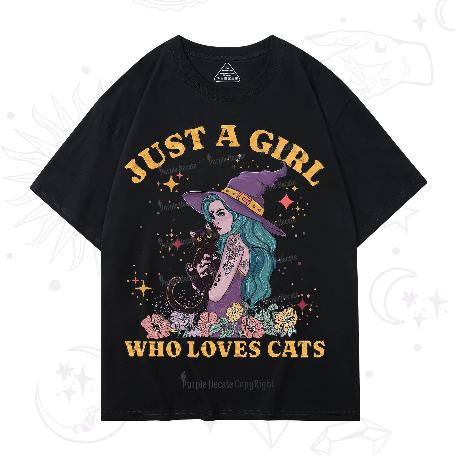 Purplehecate Just A Girl Who Loves Cats T-Shirt