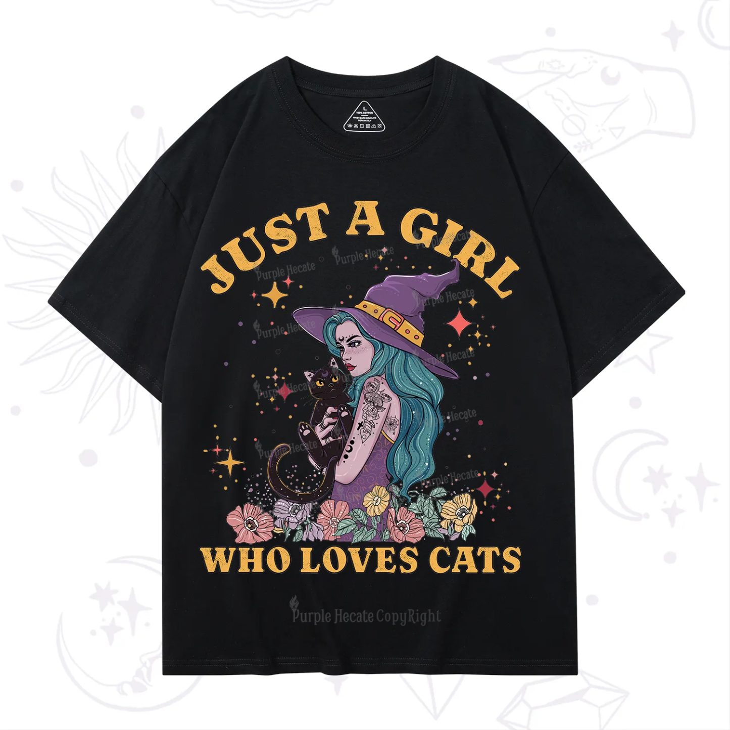 Purplehecate Just A Girl Who Loves Cats T-Shirt