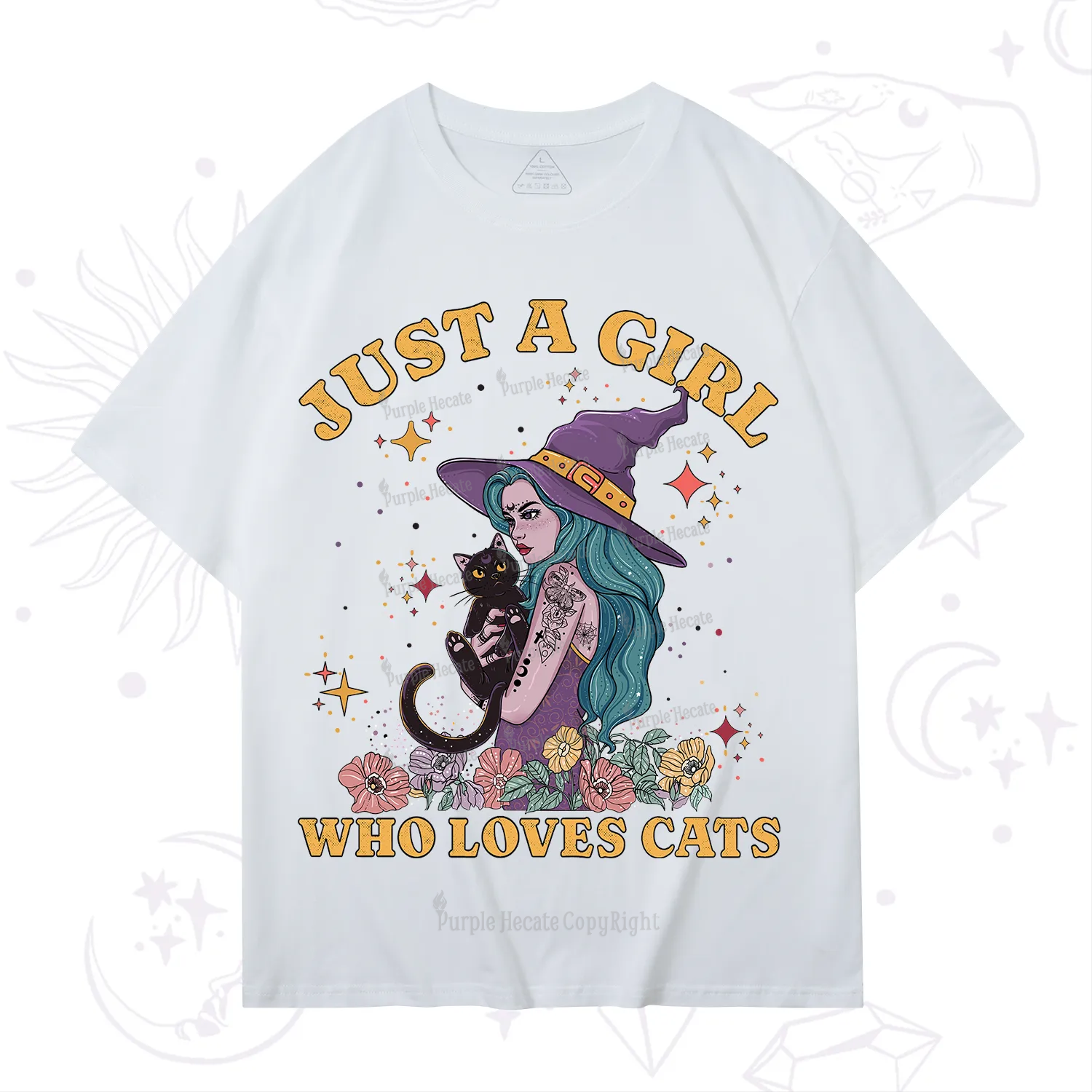 Purplehecate Just A Girl Who Loves Cats T-Shirt