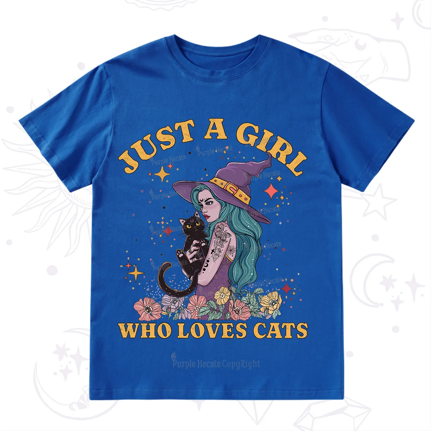 Purplehecate Just A Girl Who Loves Cats T-Shirt