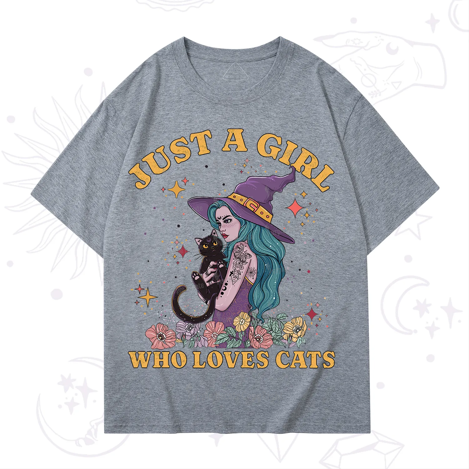 Purplehecate Just A Girl Who Loves Cats T-Shirt