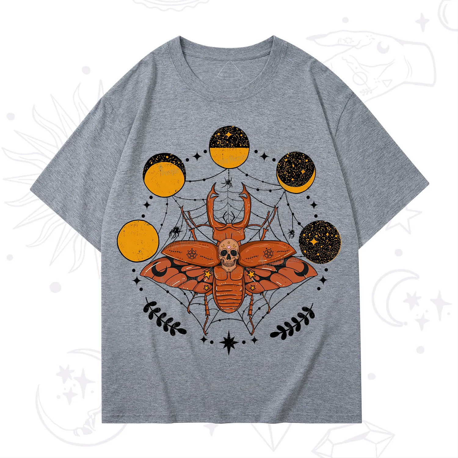 Purplehecate Lunar Web Death Beetle T-Shirt