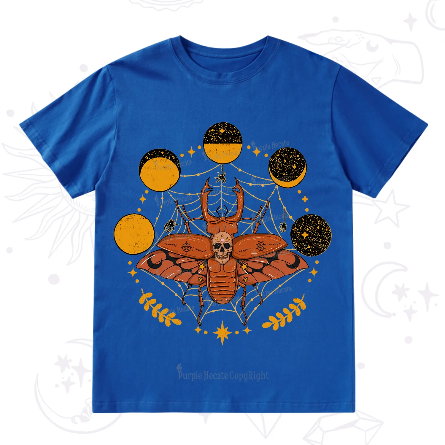 Purplehecate Lunar Web Death Beetle T-Shirt