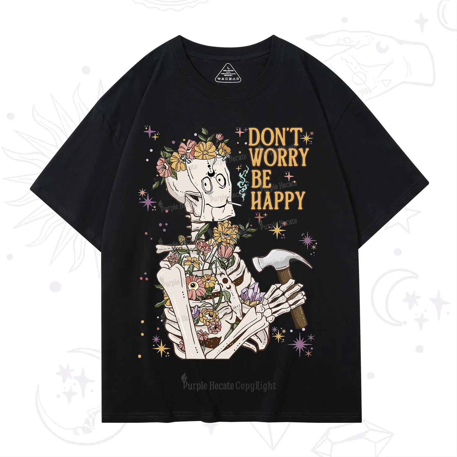 Purplehecate Don't Worry Be Happy T-Shirt