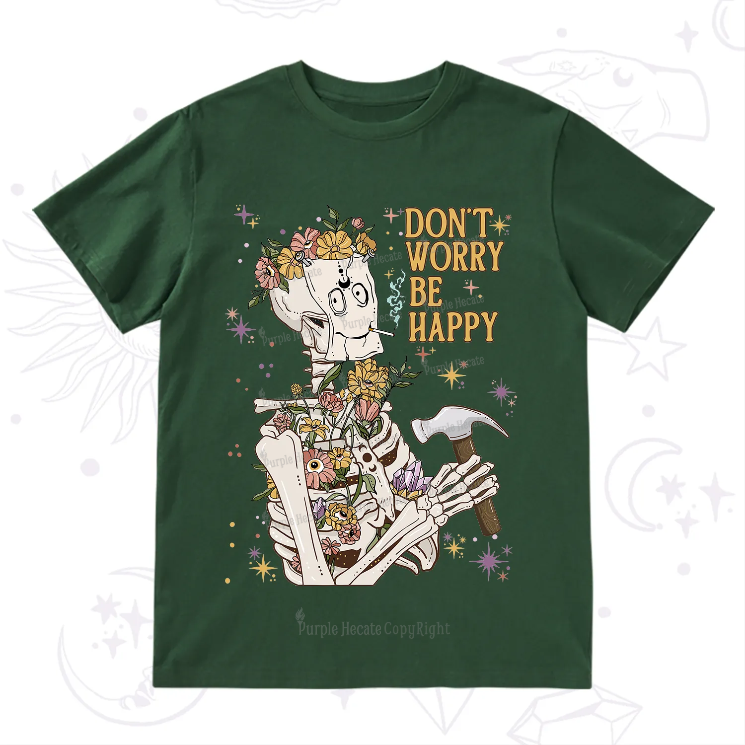 Purplehecate Don't Worry Be Happy T-Shirt