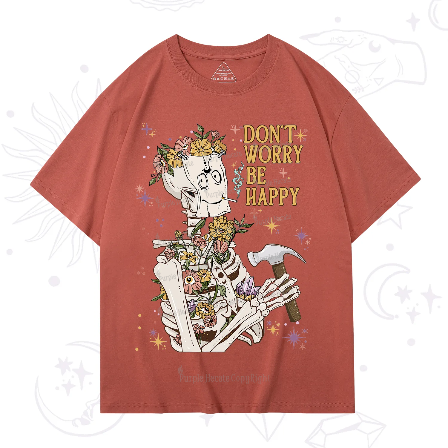 Purplehecate Don't Worry Be Happy T-Shirt