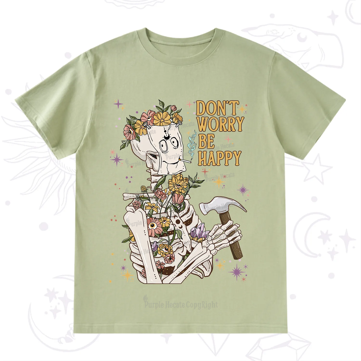 Purplehecate Don't Worry Be Happy T-Shirt
