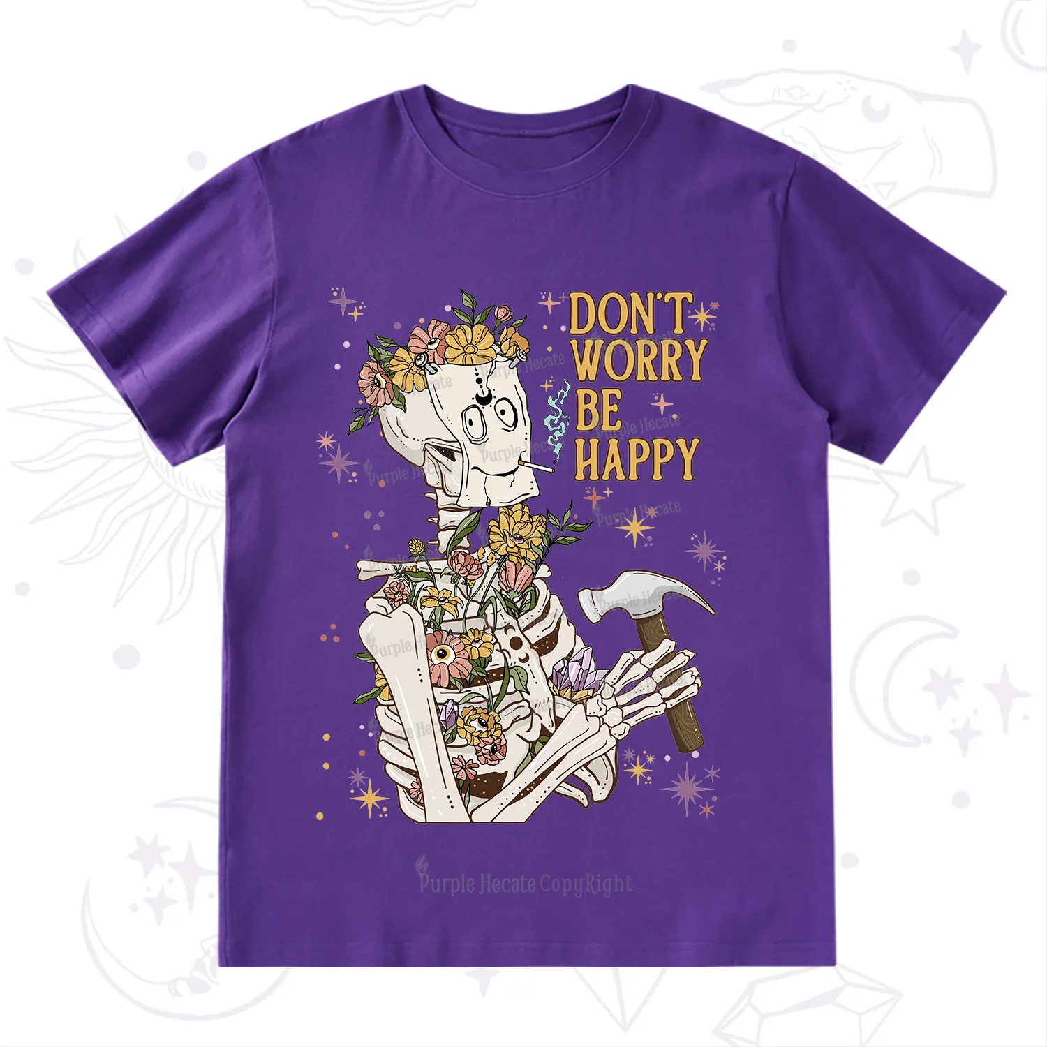 Purplehecate Don't Worry Be Happy T-Shirt