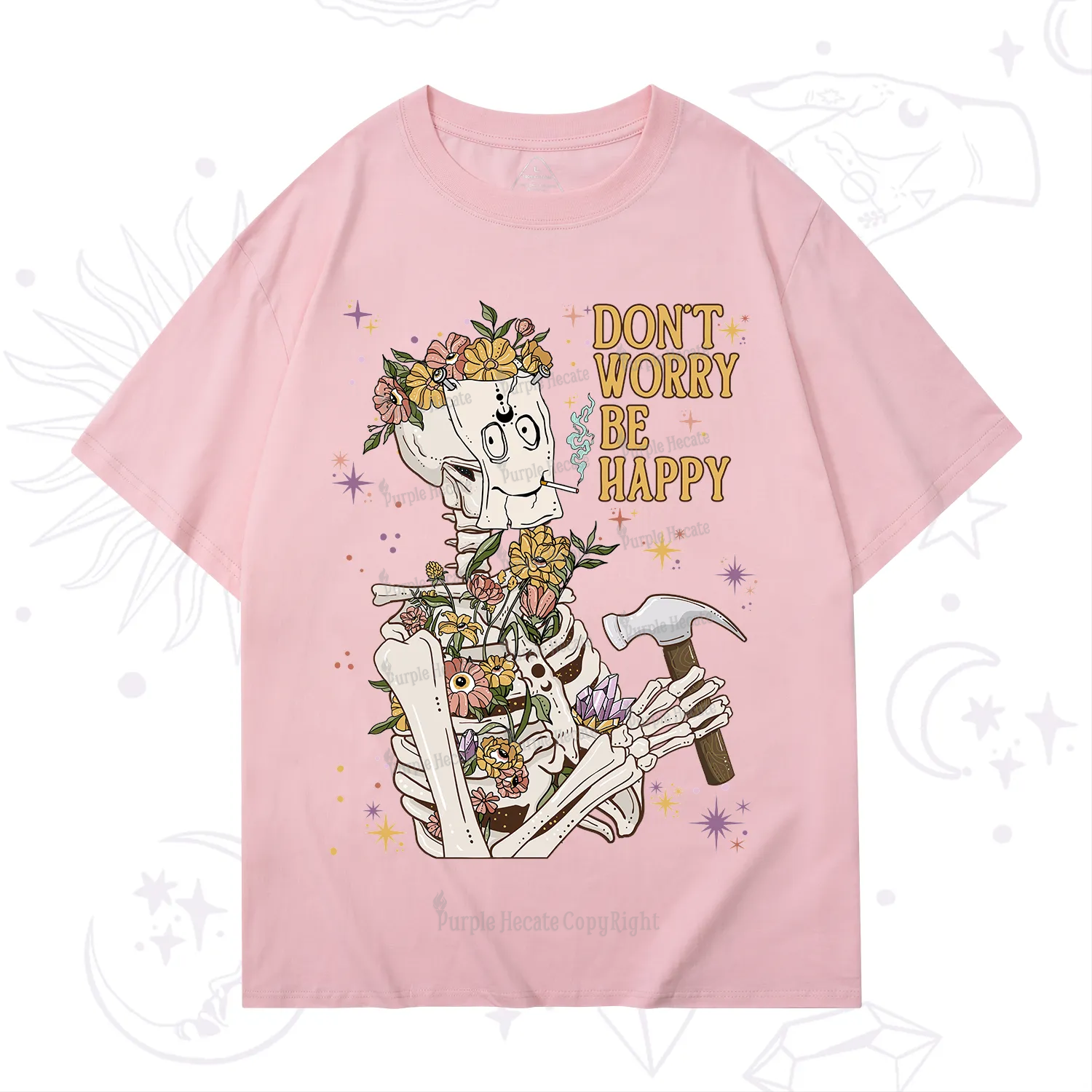 Purplehecate Don't Worry Be Happy T-Shirt