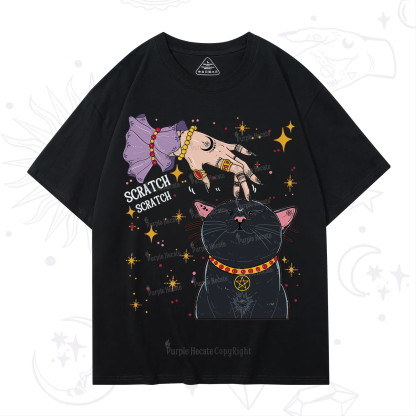 Purplehecate Witch's Cat Scratch T-Shirt