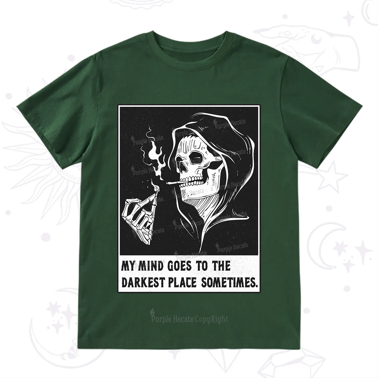 Purplehecate My Mind Goes To The Darkest Place Sometimes T-Shirt