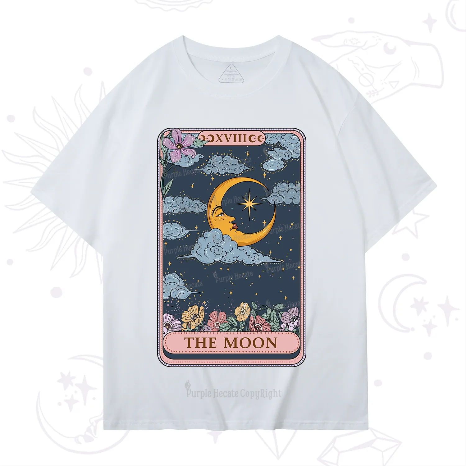 Purplehecate The Moon Tarot Card T-Shirt