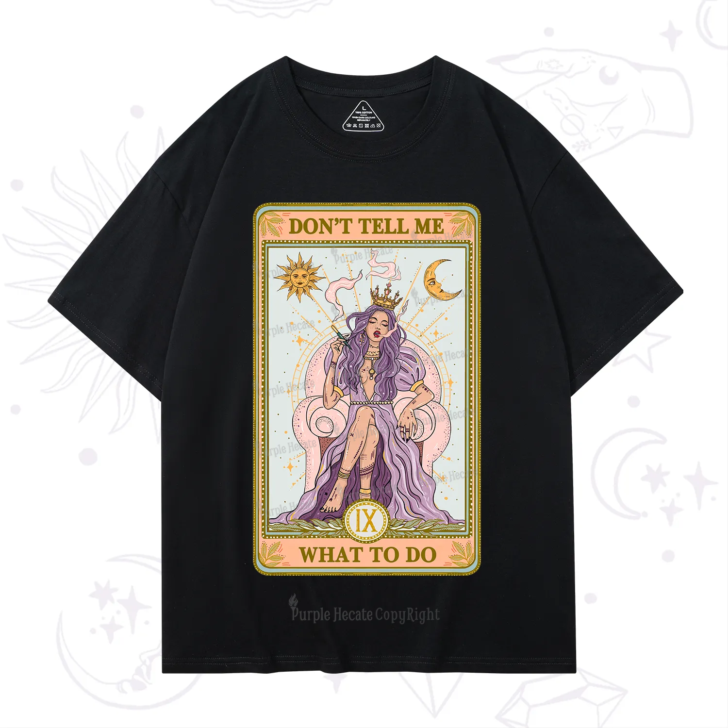 Purplehecate The Don't Tell Me What To Do Oracle Card T-Shirt