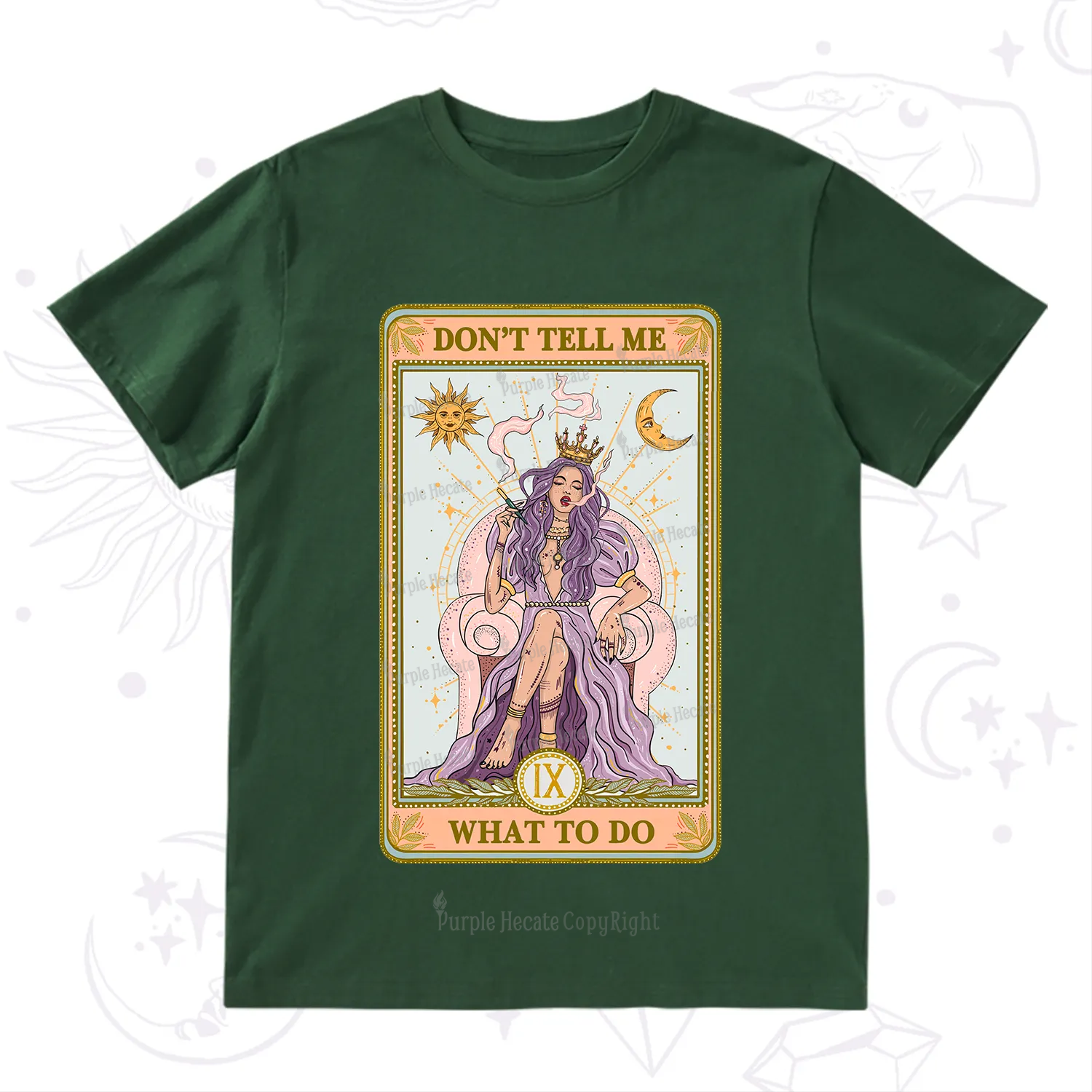 Purplehecate The Don't Tell Me What To Do Oracle Card T-Shirt