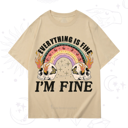 Purplehecate Everything Is Fine T-Shirt