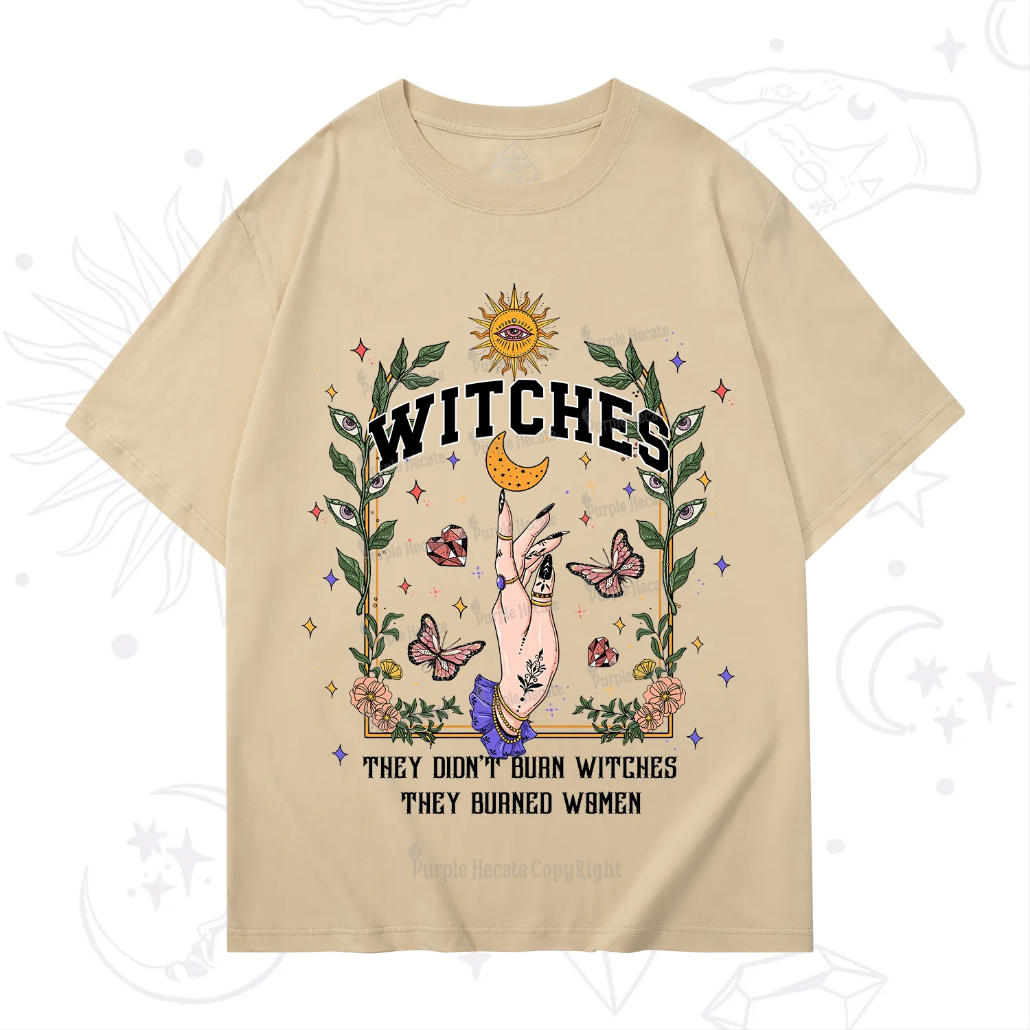 Purplehecate They Didn't Burn Witches They Burned Women T-Shirt