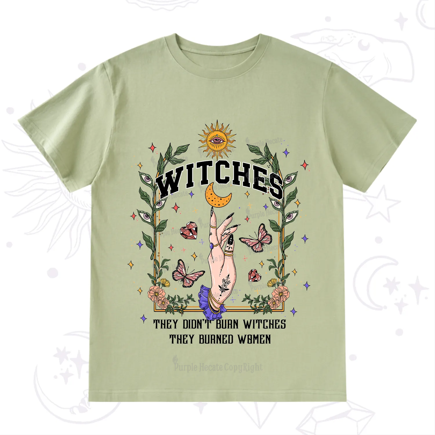 Purplehecate They Didn't Burn Witches They Burned Women T-Shirt