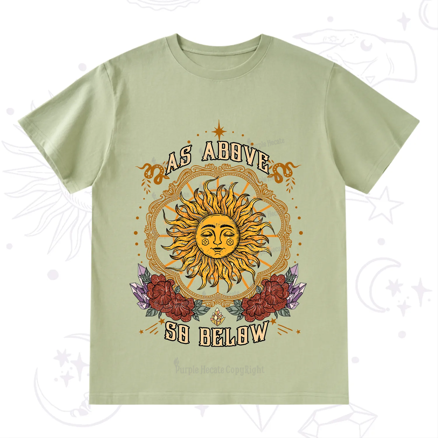 Purplehecate As Above So Below T-Shirt