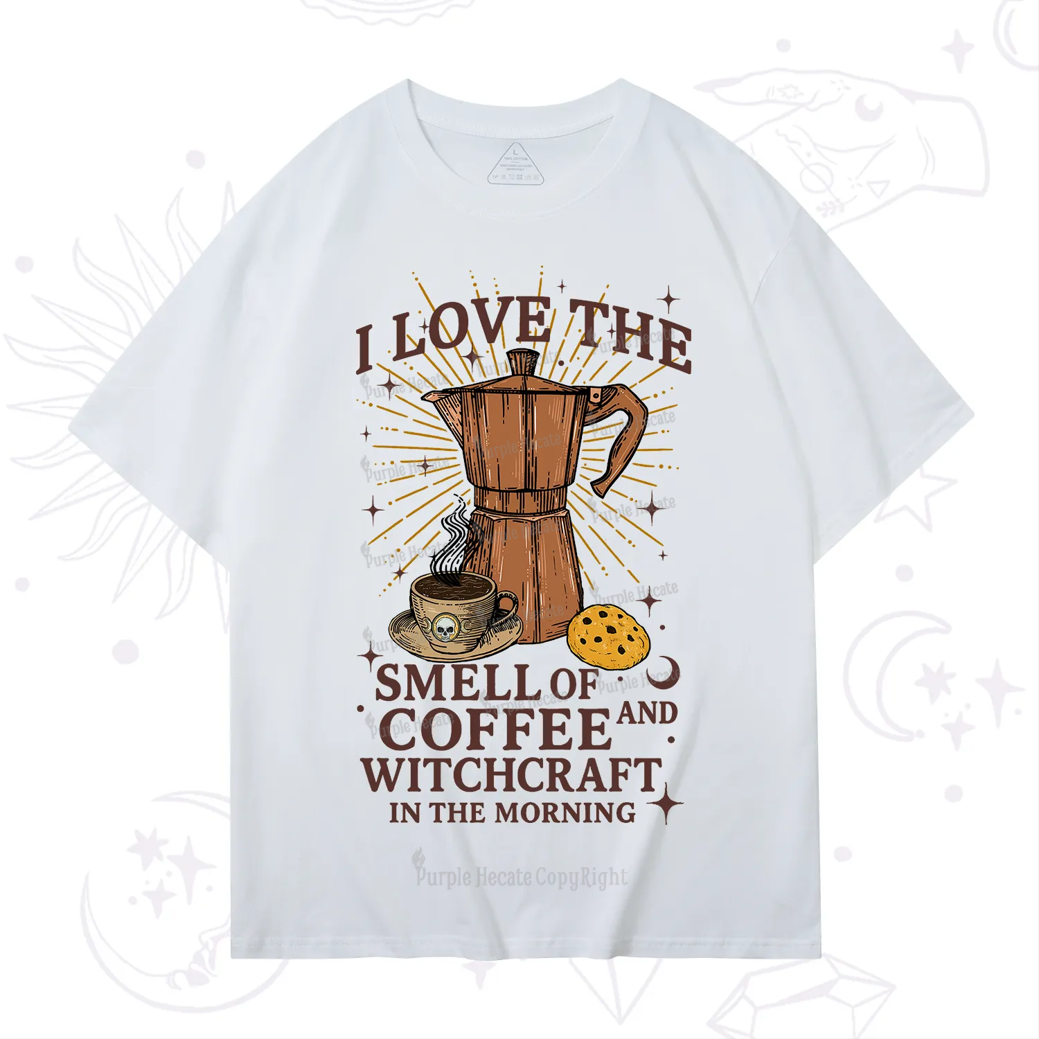 Purplehecate I Love The Smell Of Coffee And Witchcraft In The Morning T-Shirt
