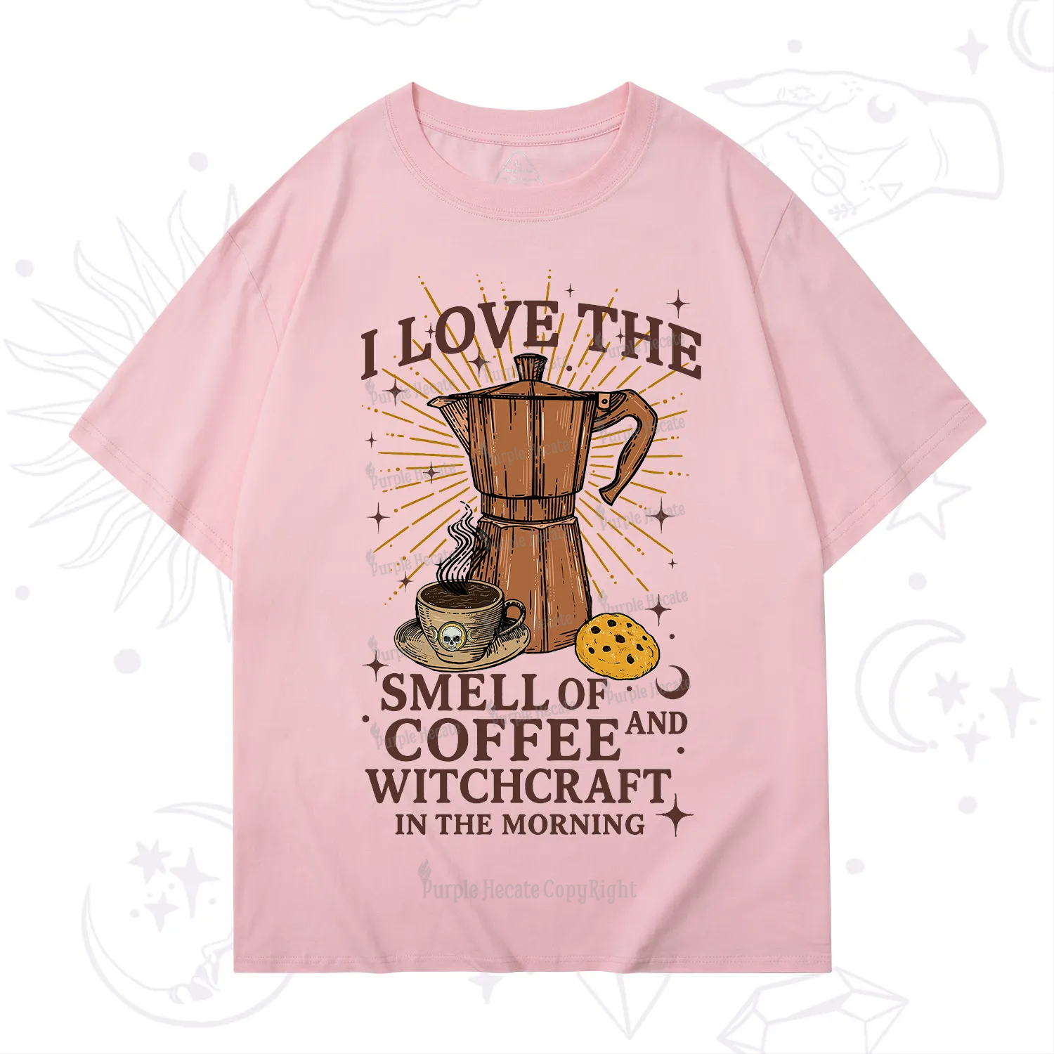 Purplehecate I Love The Smell Of Coffee And Witchcraft In The Morning T-Shirt