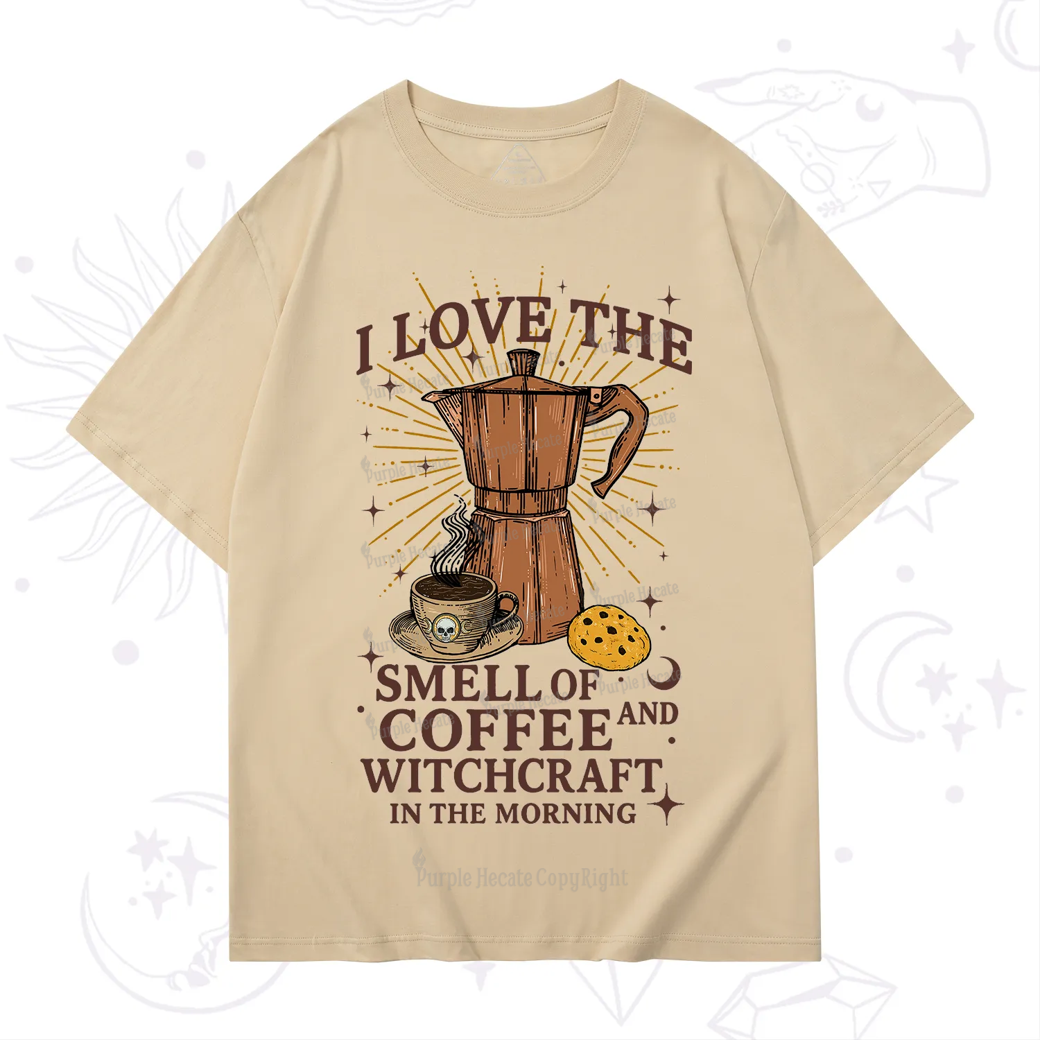 Purplehecate I Love The Smell Of Coffee And Witchcraft In The Morning T-Shirt