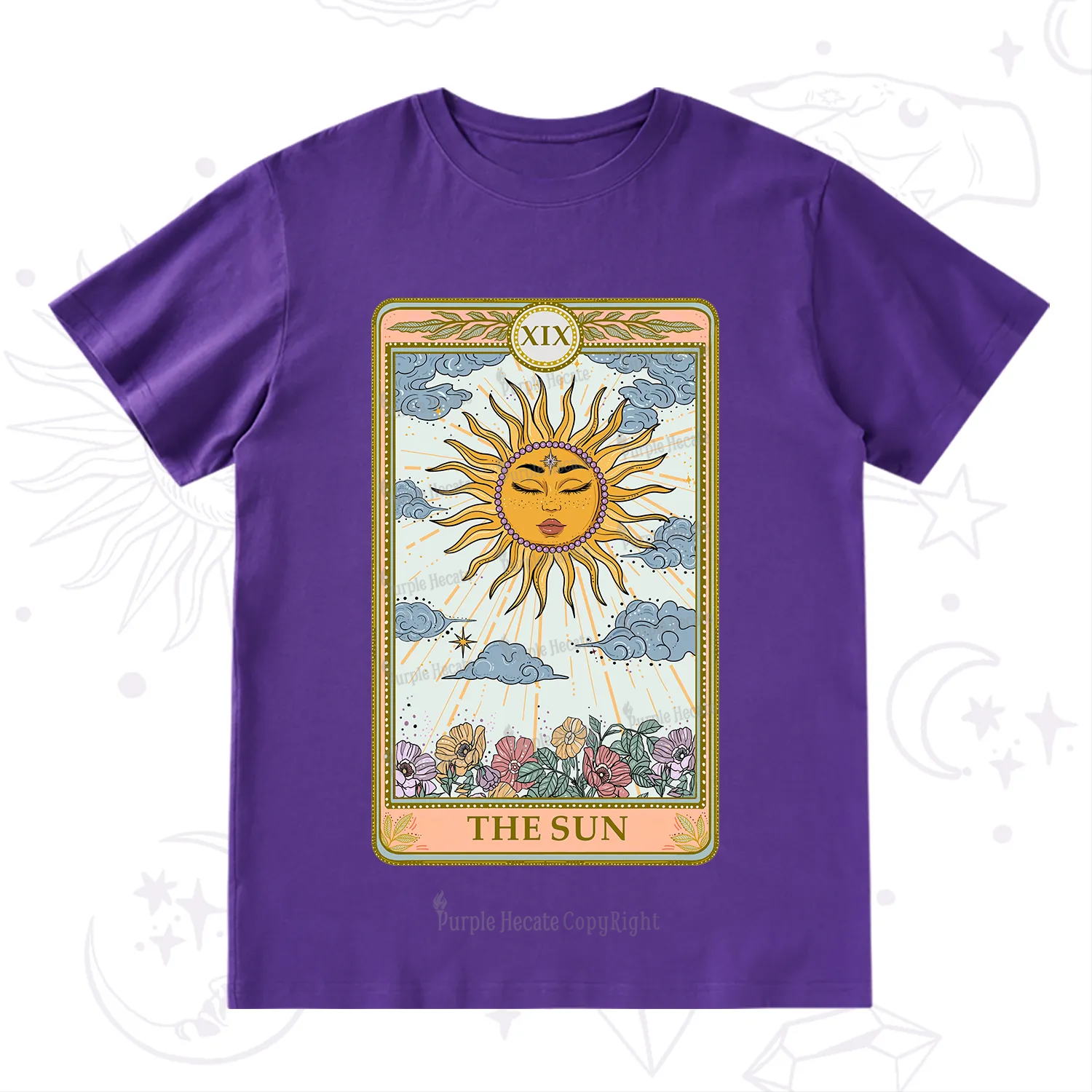 Purplehecate The Sun Tarot T-Shirt