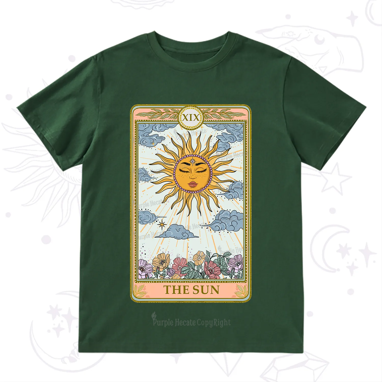 Purplehecate The Sun Tarot T-Shirt
