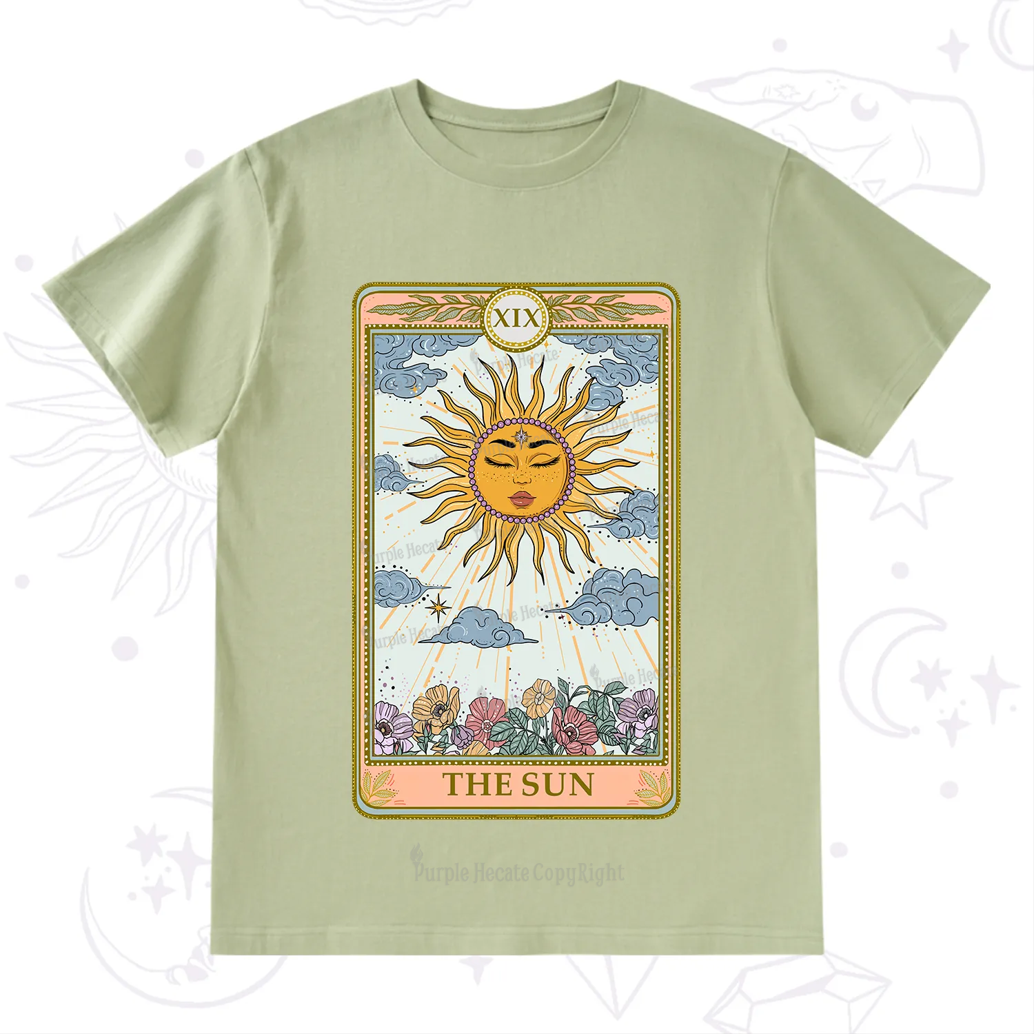 Purplehecate The Sun Tarot T-Shirt