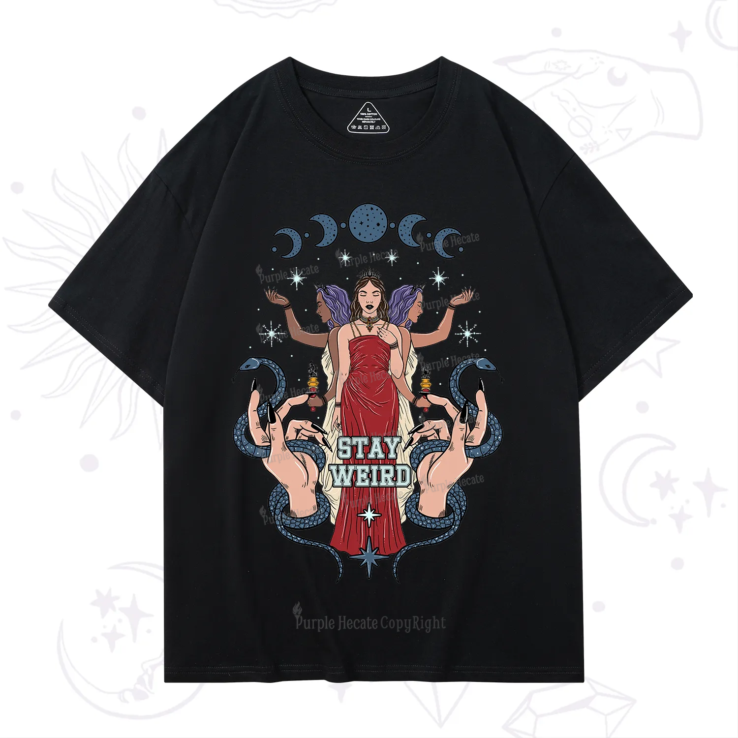 Purplehecate Stay Weird Goddess T-Shirt