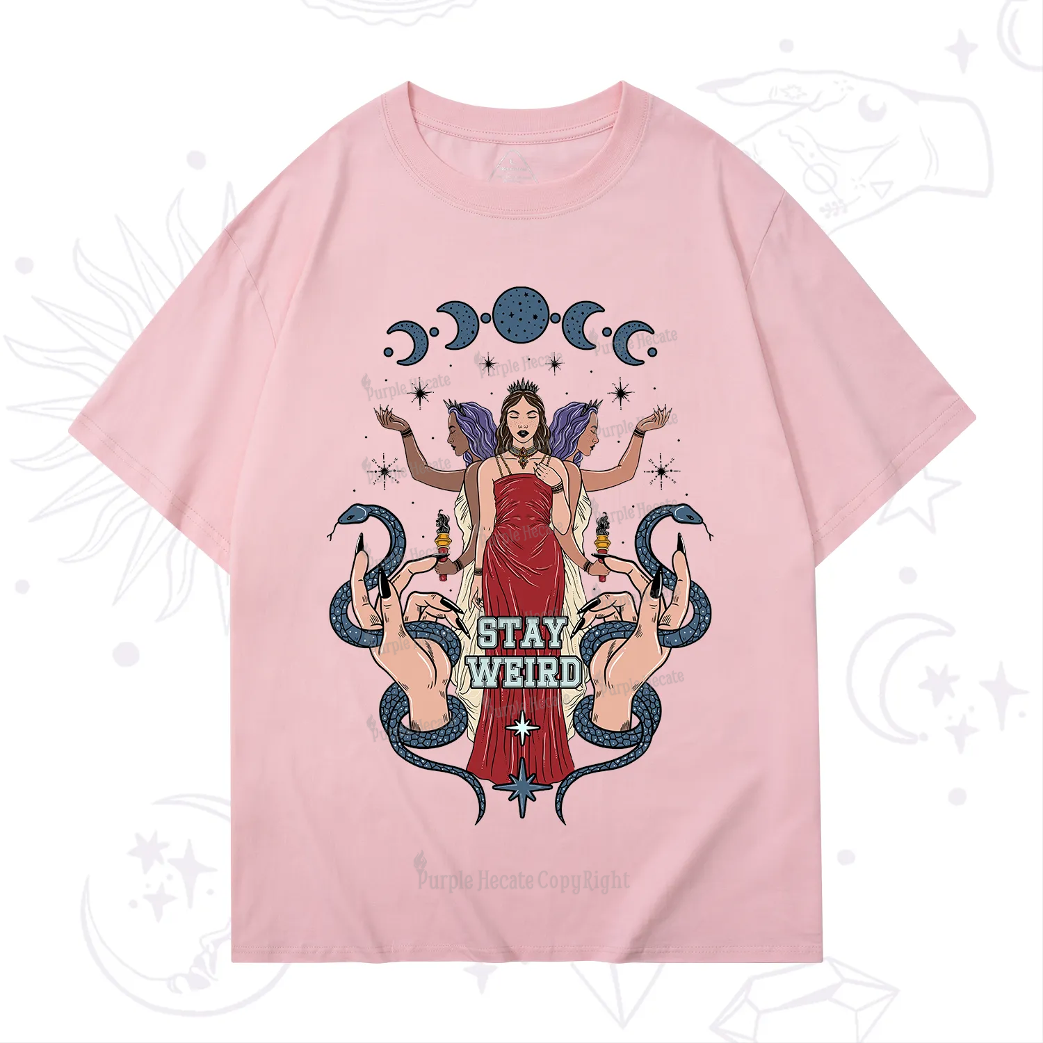 Purplehecate Stay Weird Goddess T-Shirt
