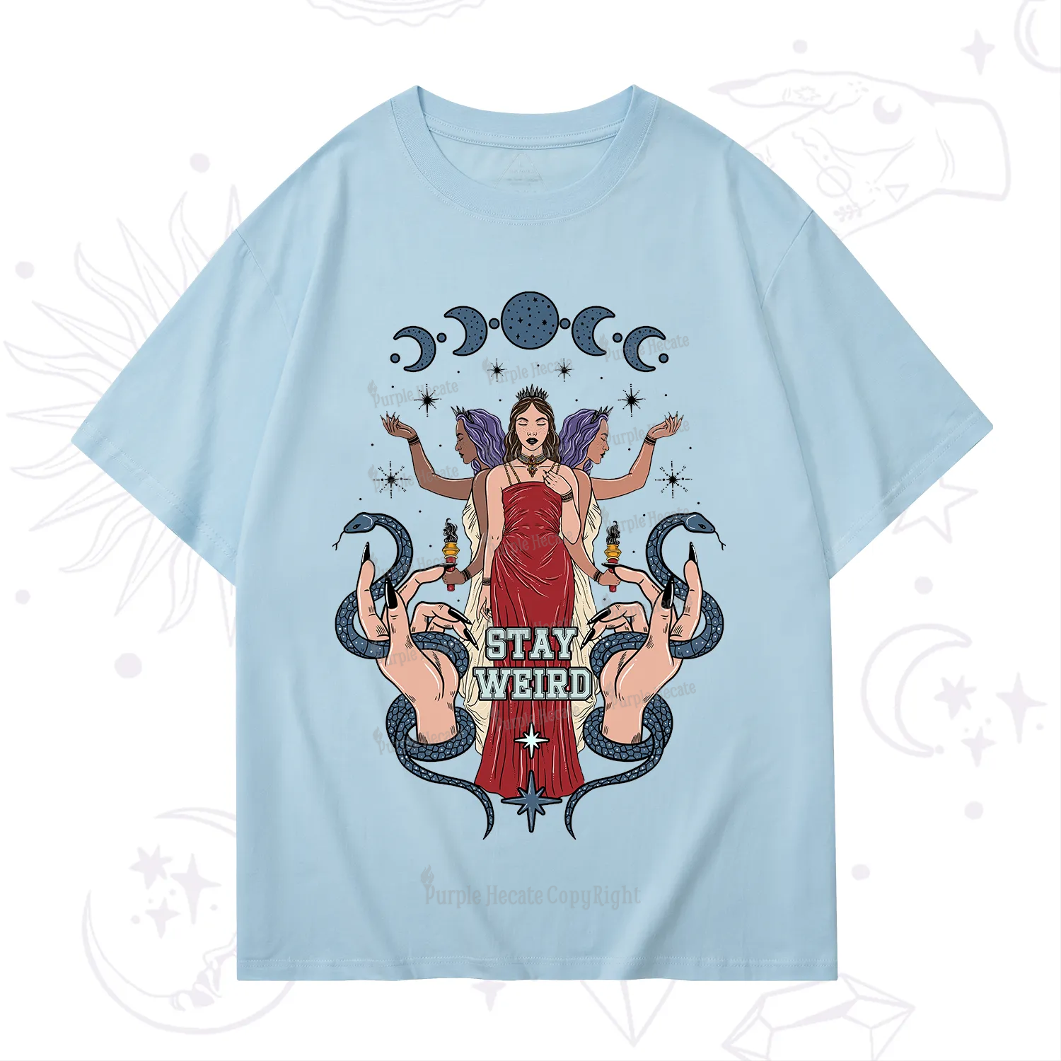 Purplehecate Stay Weird Goddess T-Shirt
