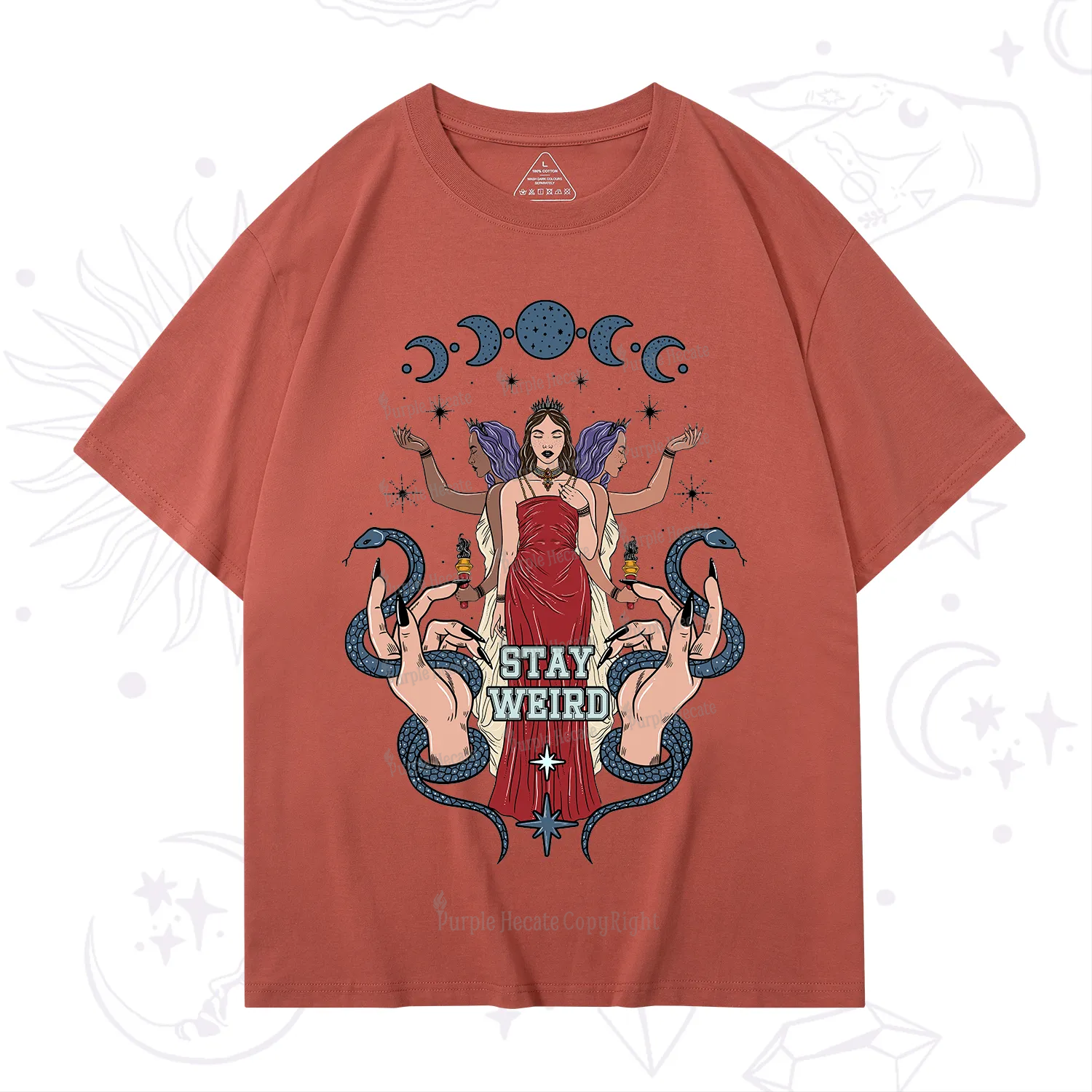 Purplehecate Stay Weird Goddess T-Shirt