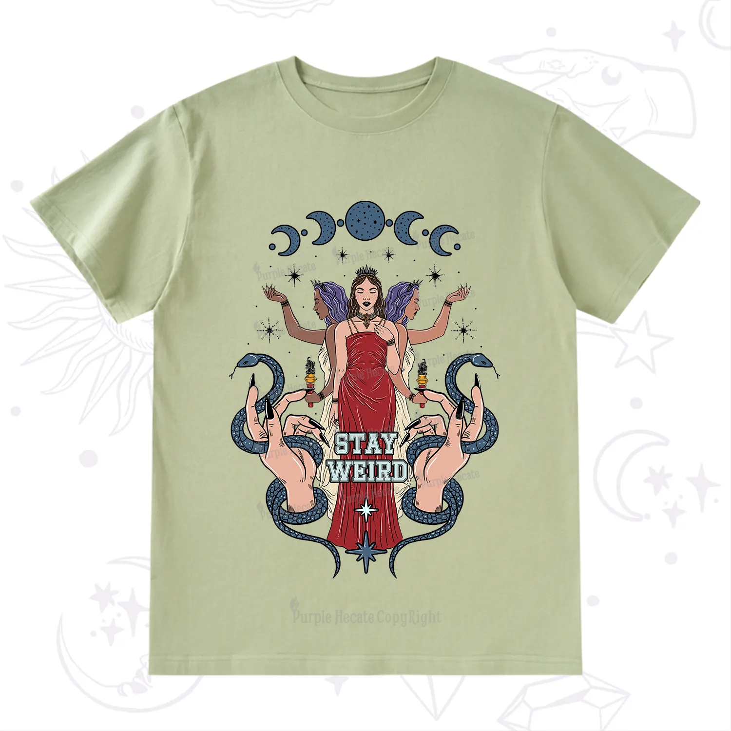 Purplehecate Stay Weird Goddess T-Shirt