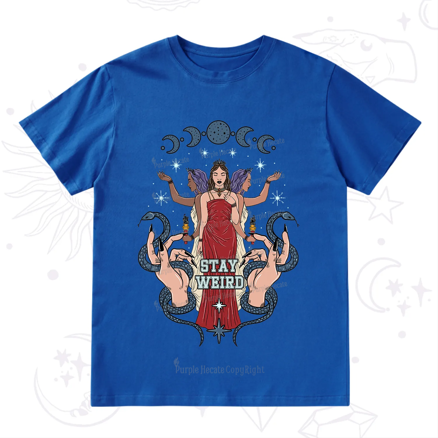 Purplehecate Stay Weird Goddess T-Shirt