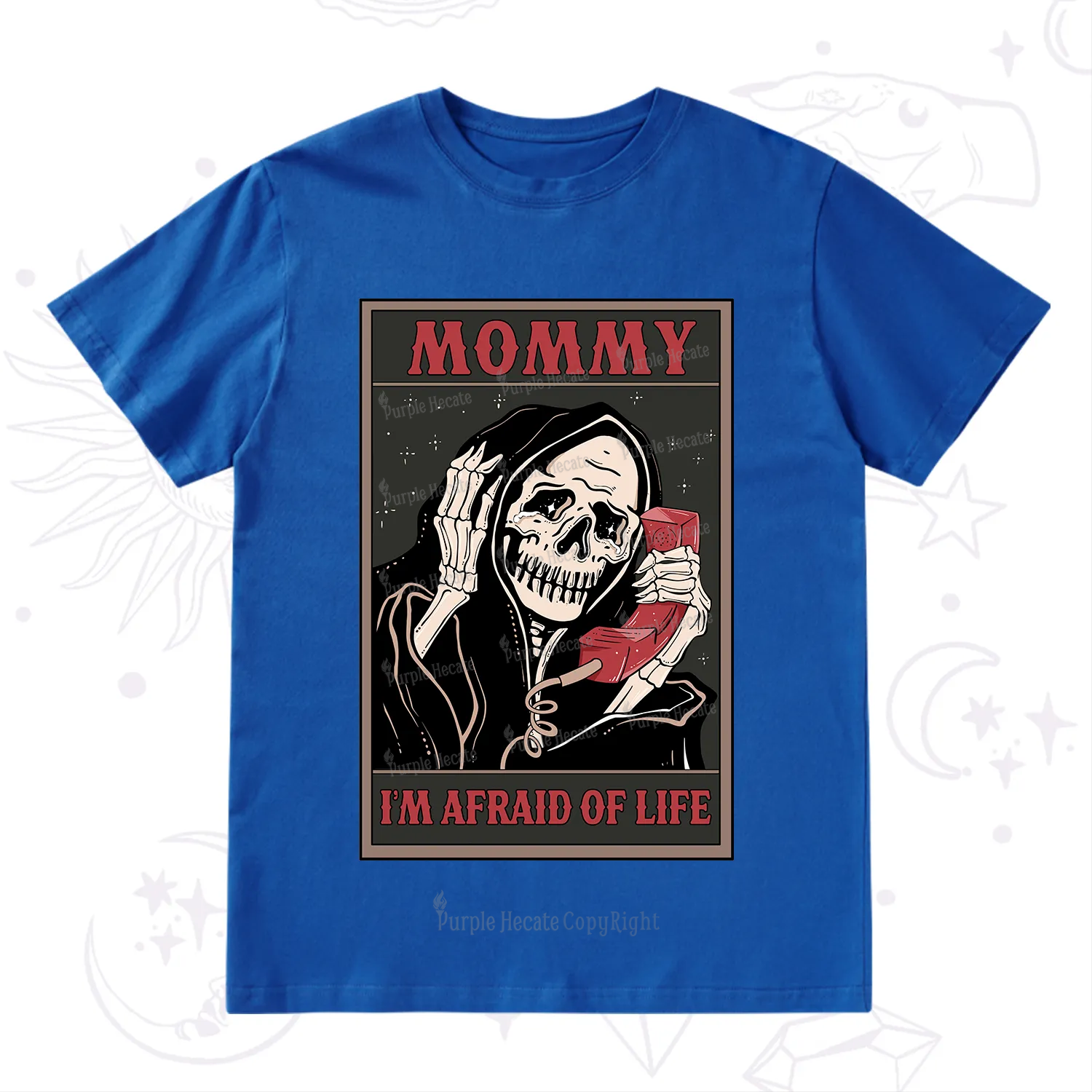 Purplehecate The Mommy I'm Afraid Of Life Oracle Card T-Shirt