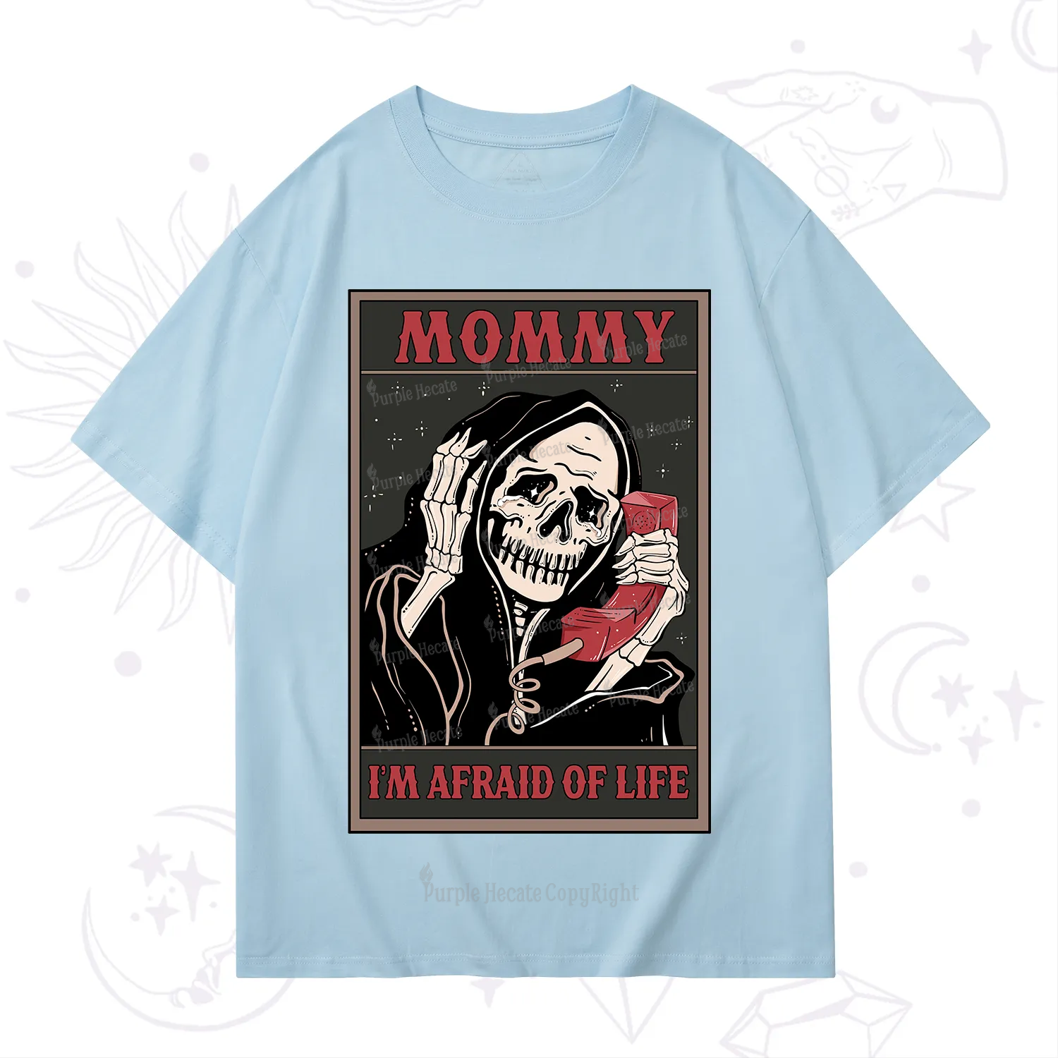 Purplehecate The Mommy I'm Afraid Of Life Oracle Card T-Shirt