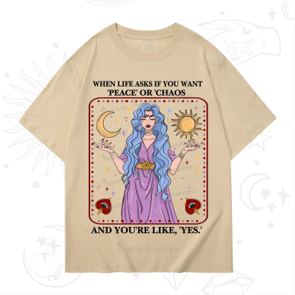 Purplehecate Peace Or Chaos T-Shirt