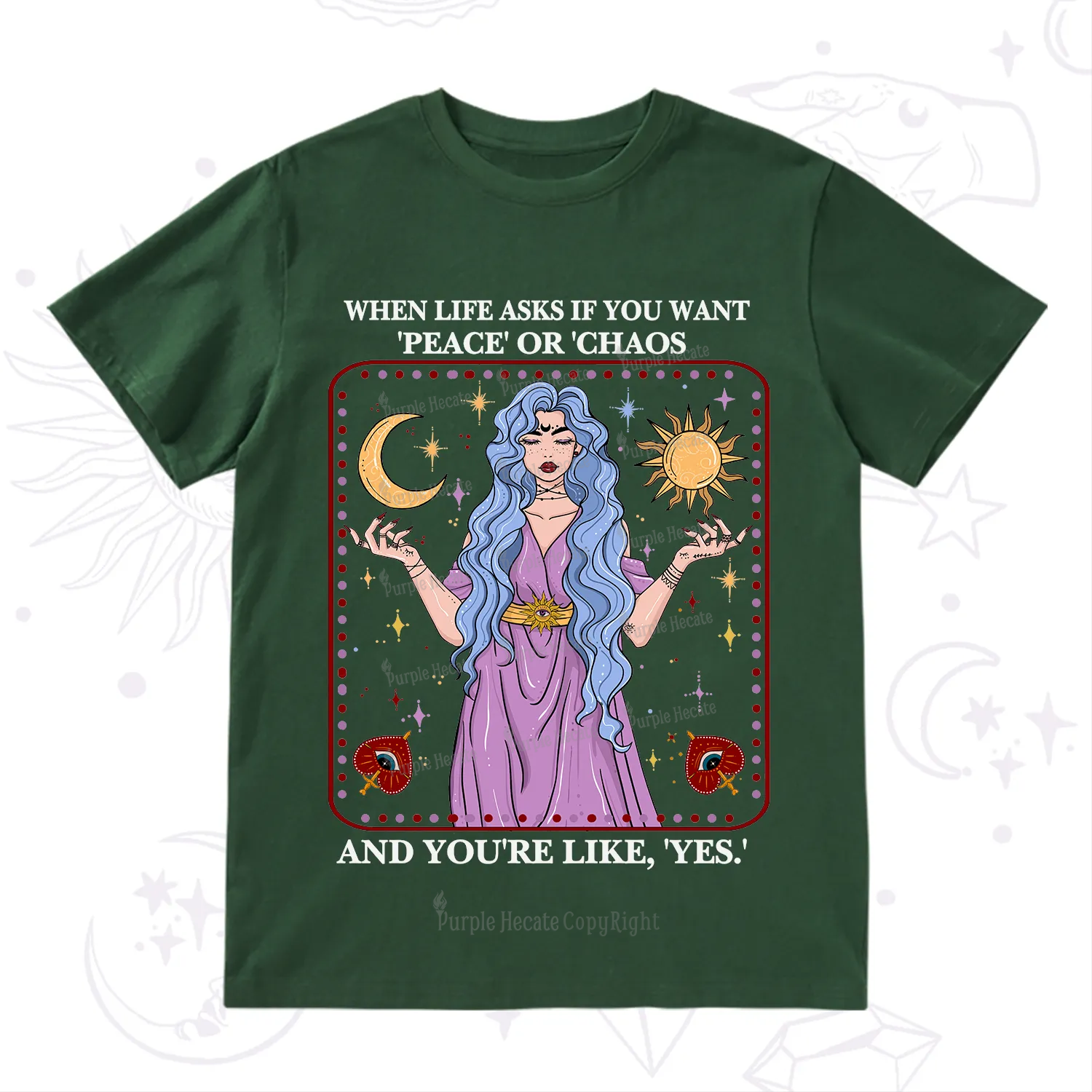 Purplehecate Peace Or Chaos T-Shirt