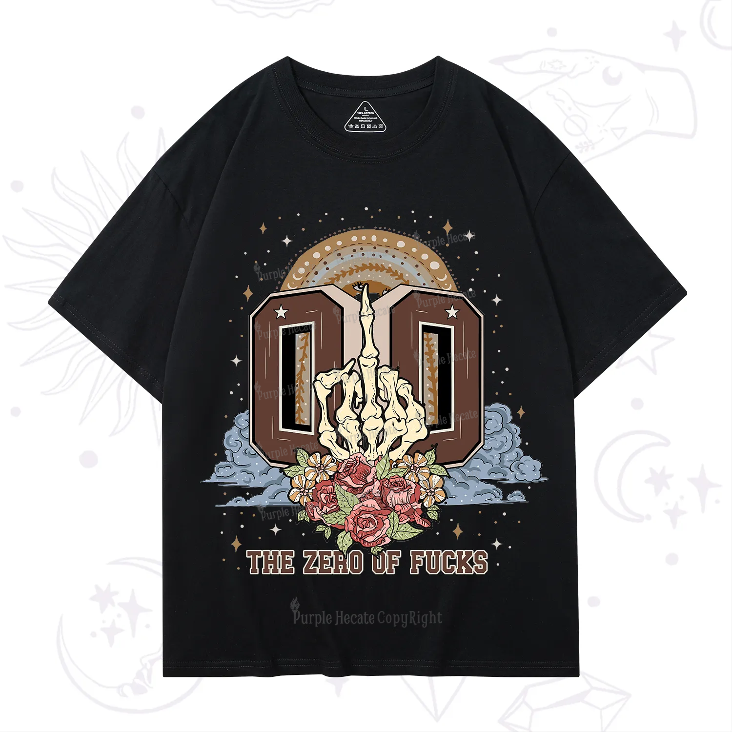 Purplehecate The Zero of Fucks No Apologies T-Shirt