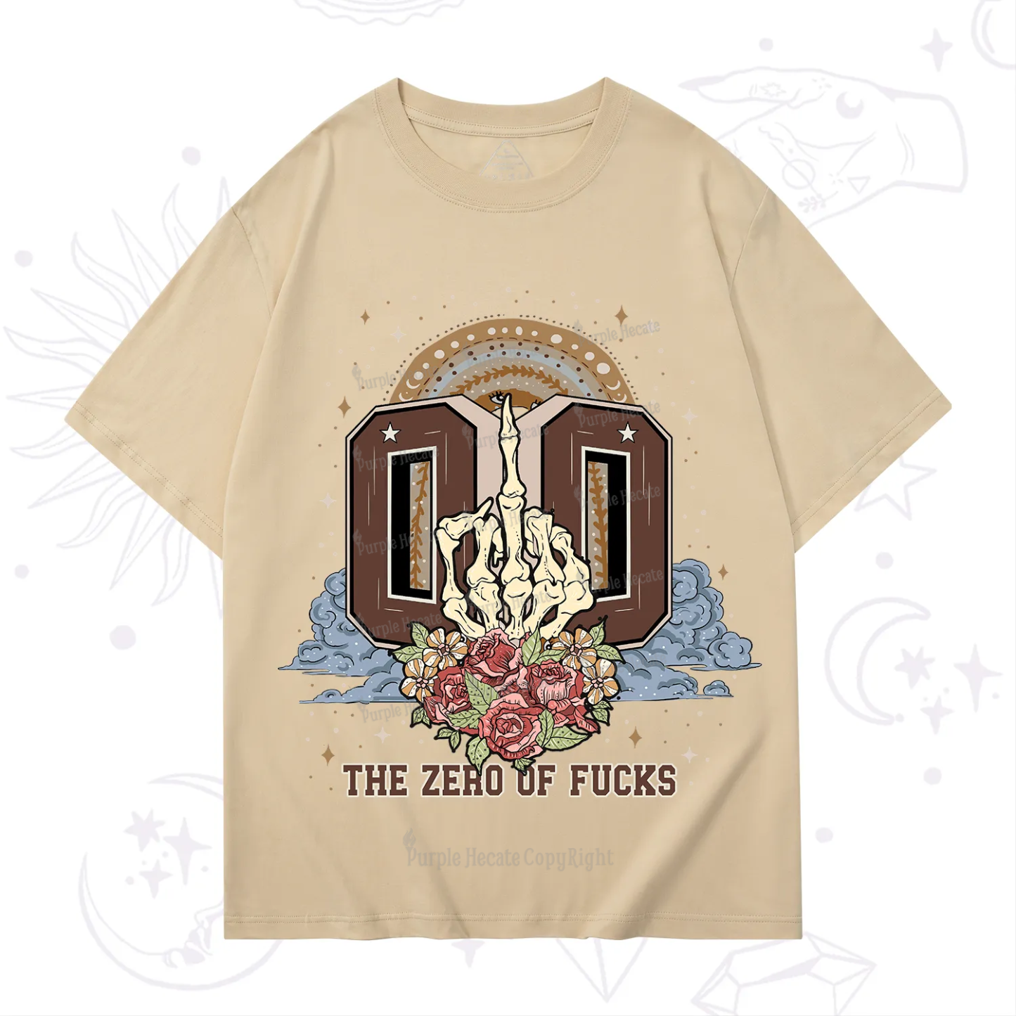 Purplehecate The Zero of Fucks No Apologies T-Shirt