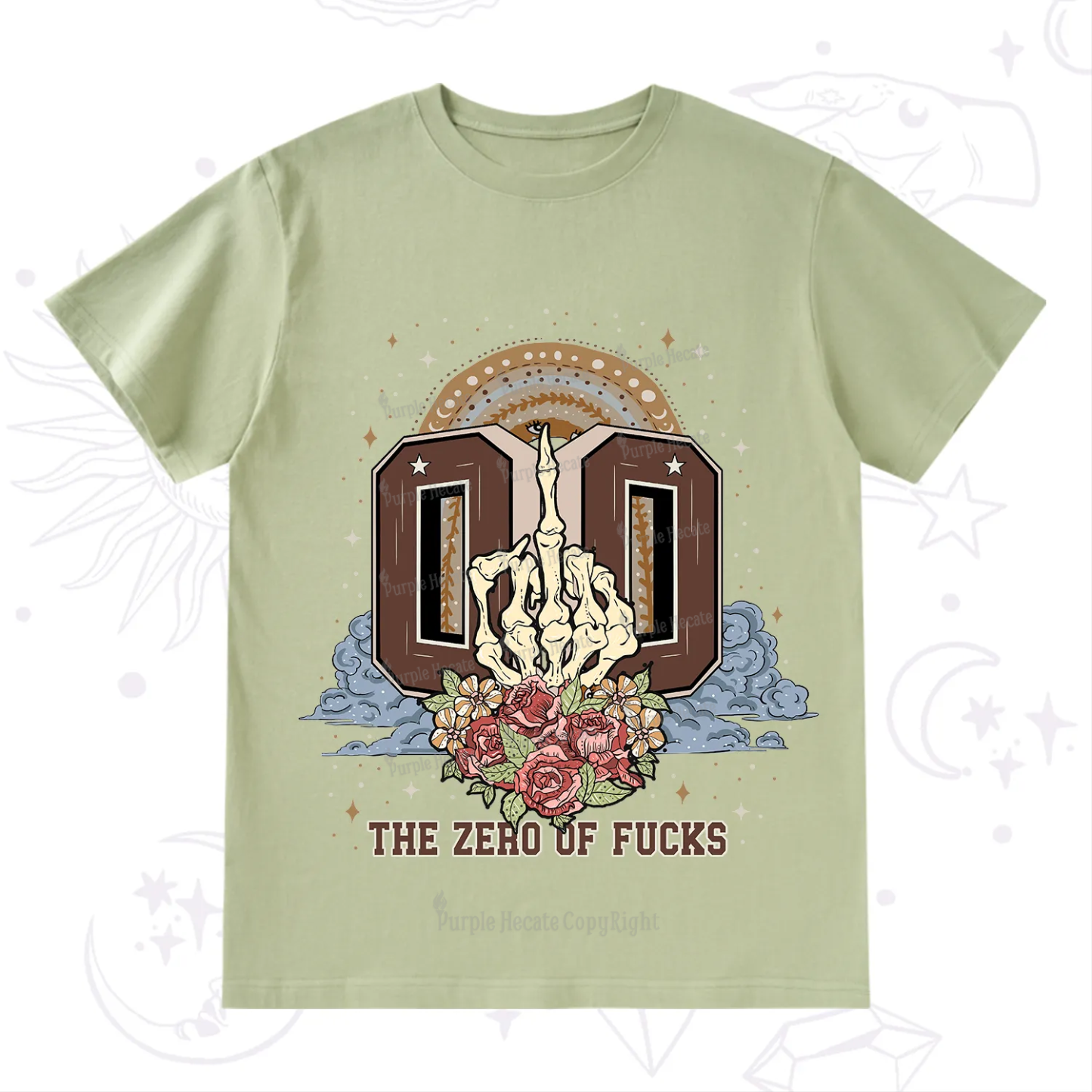 Purplehecate The Zero of Fucks No Apologies T-Shirt