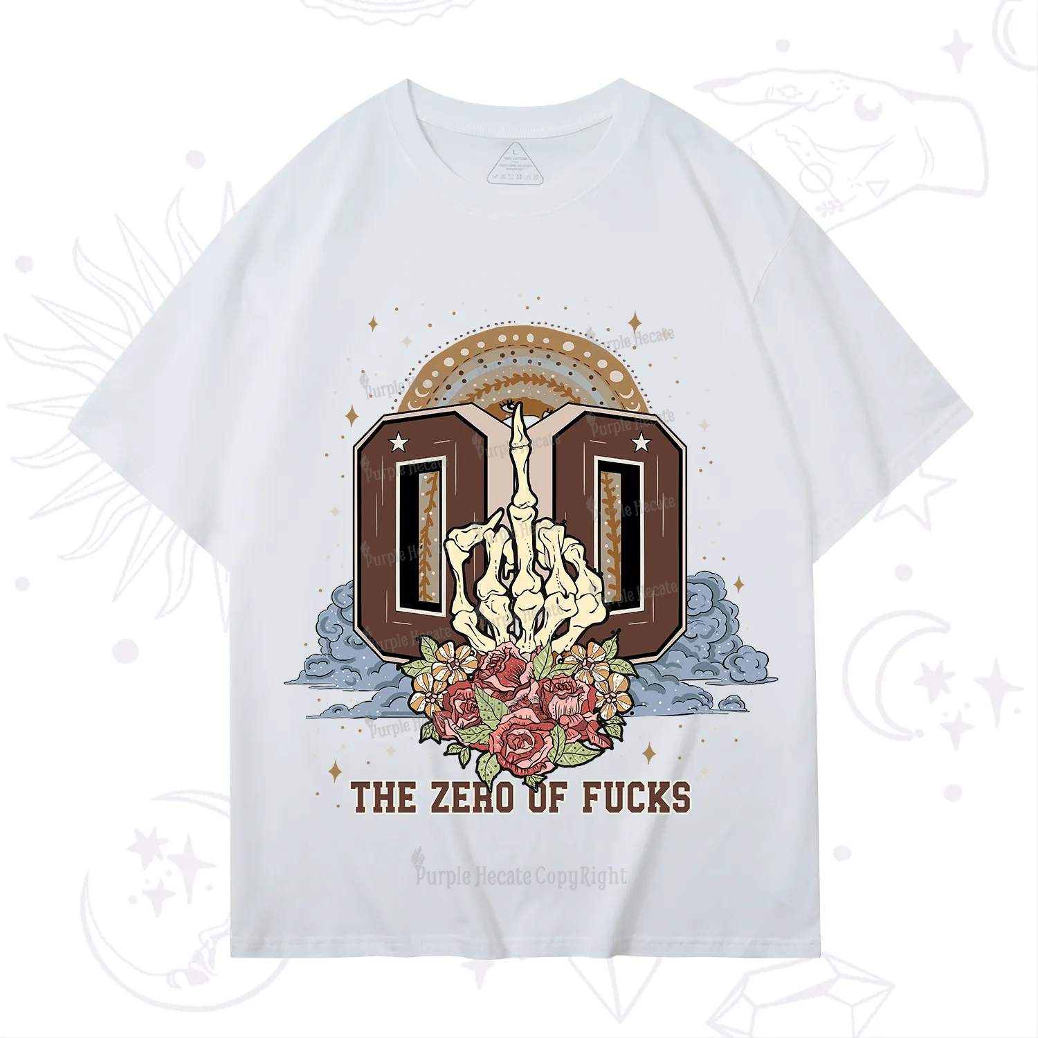 Purplehecate The Zero of Fucks No Apologies T-Shirt