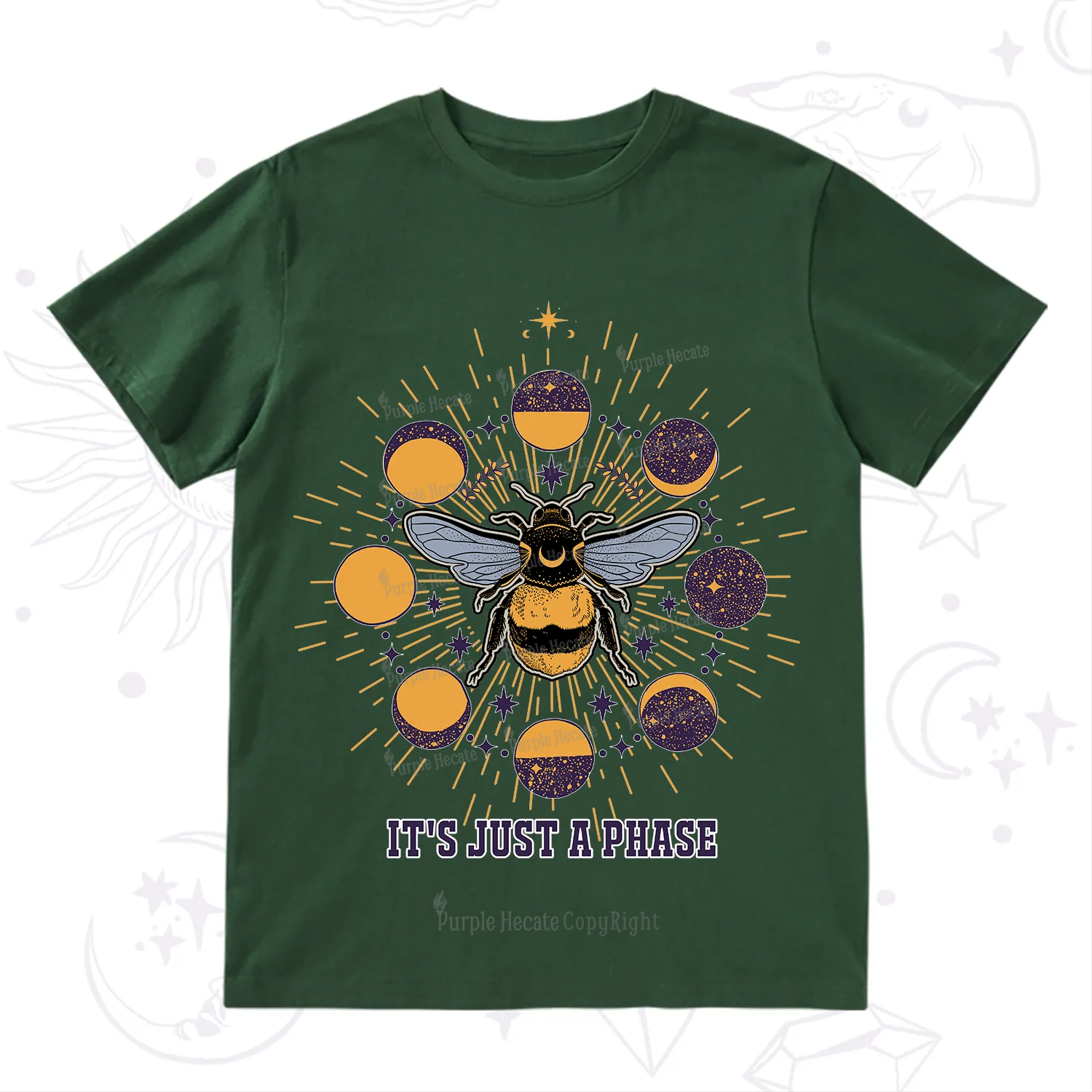 Purplehecate It's Just a Moon Bee Phase T-Shirt