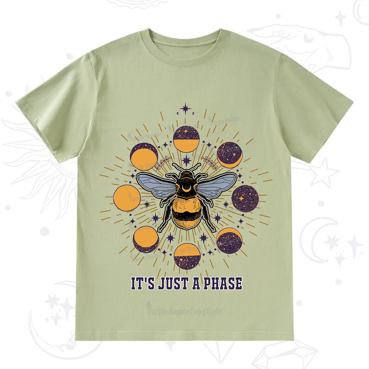 Purplehecate It's Just a Moon Bee Phase T-Shirt