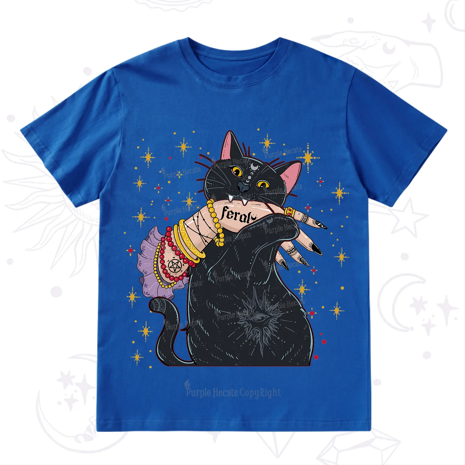 Purplehecate Feral Cat T-Shirt