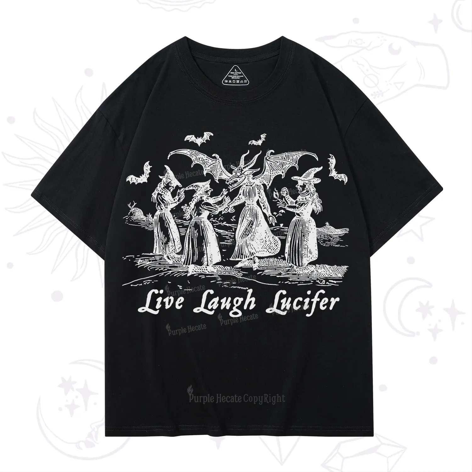 Purplehecate Live Laugh Lucifer Occult T-Shirt