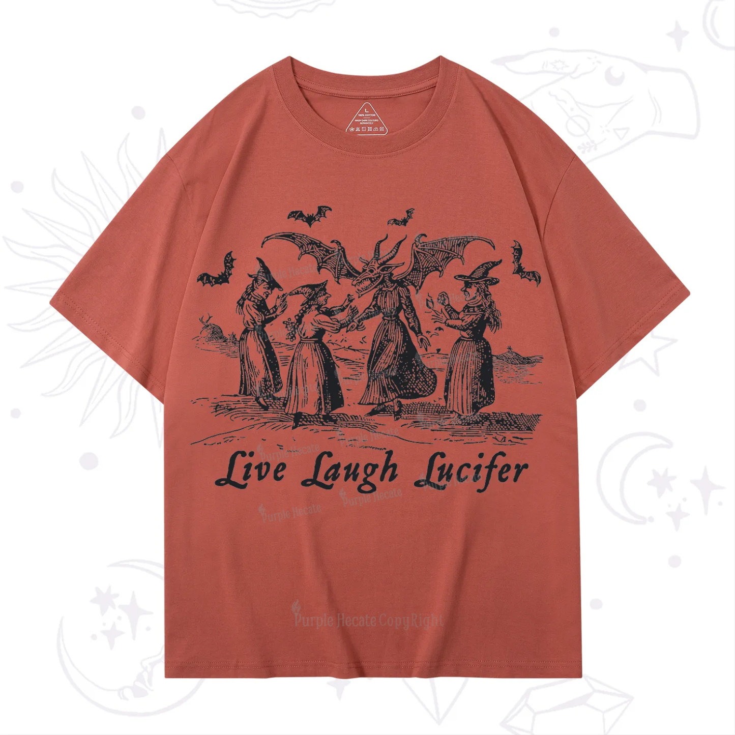 Purplehecate Live Laugh Lucifer Occult T-Shirt